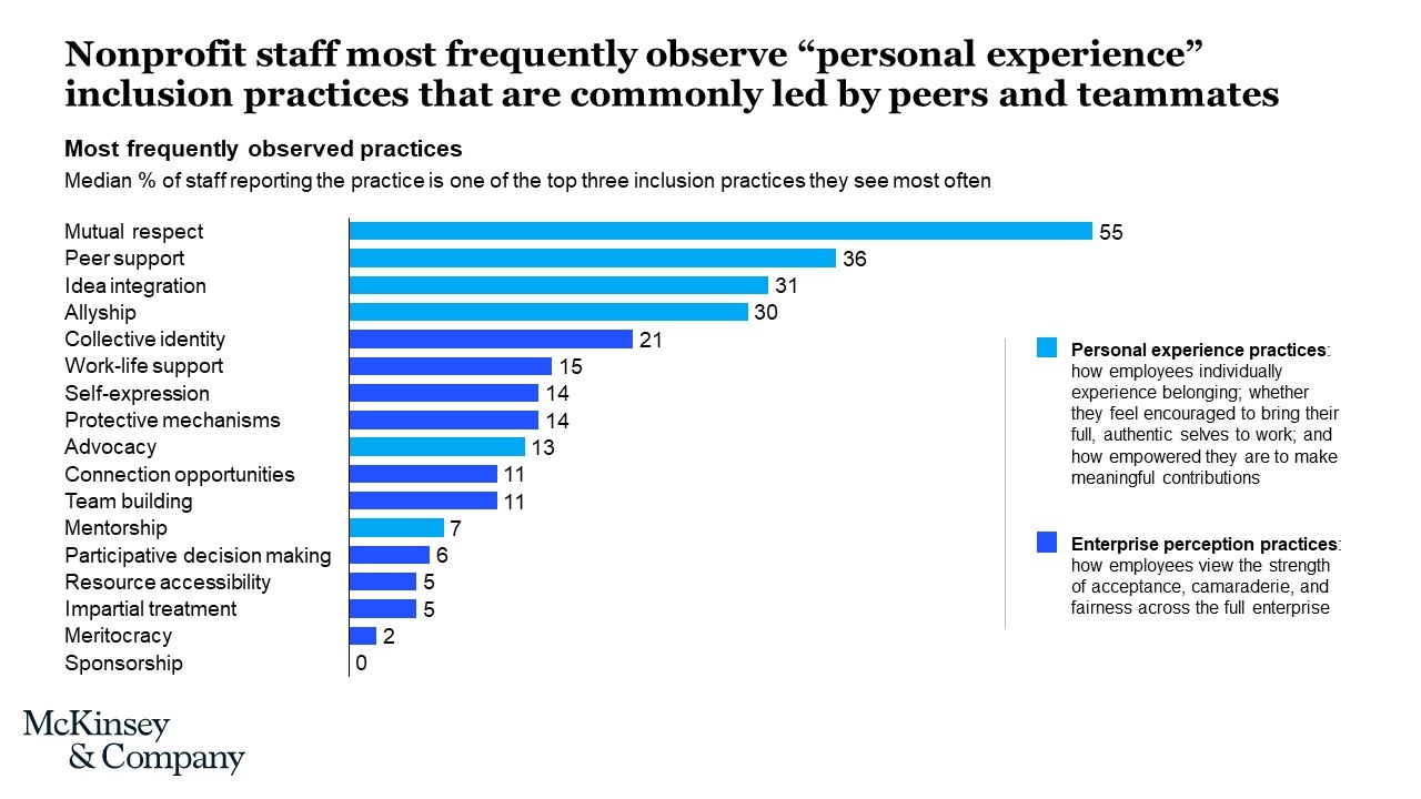 How nonprofits can structure inclusion practices for greater impact